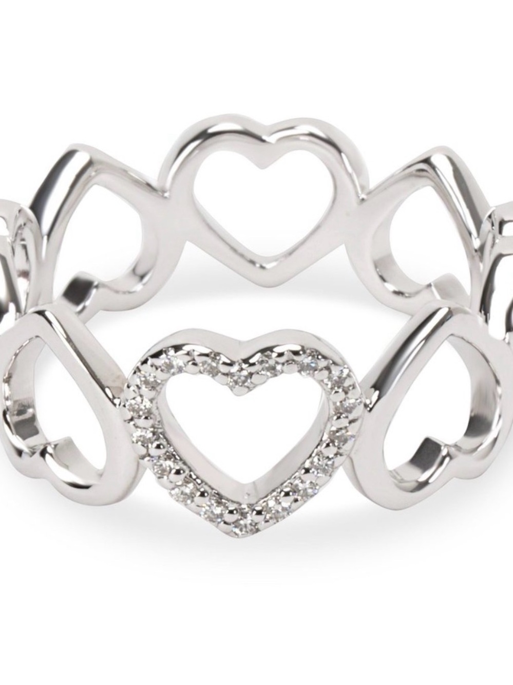 Tiffany & Co. Silver Heart and Infinity Ring